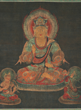 佛画十二天像仿古国画风天火天地天水天帝释天微喷复制人物装饰画