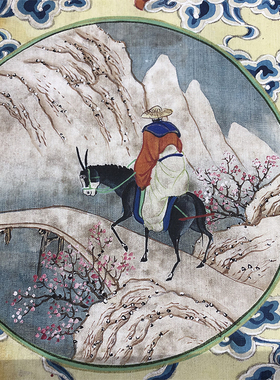 清 郎世宁/徐扬合绘 平安富贵图 名家花鸟国画微喷复制装饰画挂轴