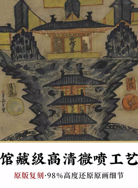 三界九地之图高清微喷复制