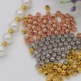 Медное глянцевое украшение-шарик, бусины, ювелирное украшение, аксессуар, аксессуары, золото 24 карат