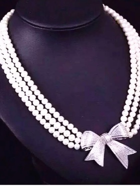 diy微镶流苏挂件项链