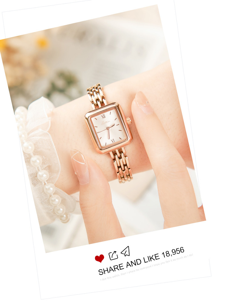 圣缇斯sotoiru简约方形韩系小方表 sotoiru国产腕表