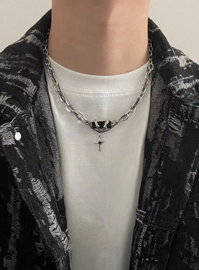 潮酷百搭设计感蛇骨链