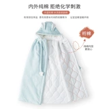 Детский демисезонный плащ для выхода на улицу, ветрозащитное зимнее одеяло, детское удерживающее тепло пальто, ветрозащитная накидка с капюшоном, увеличенная толщина