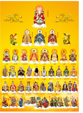 全神挂画三清玉帝王母龙王挂画