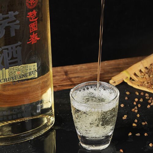 苦荞酒整箱12瓶楚园春荞麦酒42度浓香型白酒纯粮食酒湖北口粮酒 - 图0