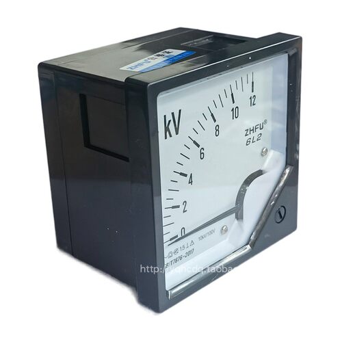 6L2-V指针式柜体仪表交流发电机电压表6L2-450V250V300V500V12KV - 图1
