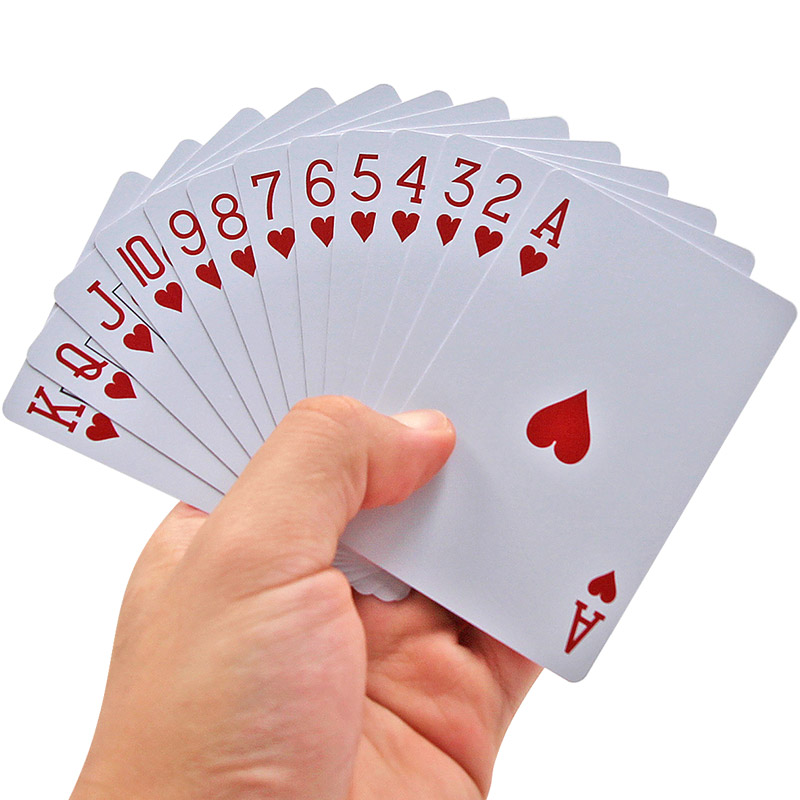 塑料扑克牌防水防折可水洗PVC斗地主磨砂德州加厚卜克掼蛋桥牌 - 图3