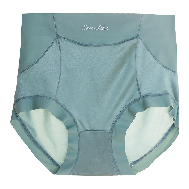 轻奢缎面内裤女士中高腰收腹不卷边大码无痕冰丝薄款提臀三角短裤,淘宝优惠券,粉丝福利购,淘宝优惠卷