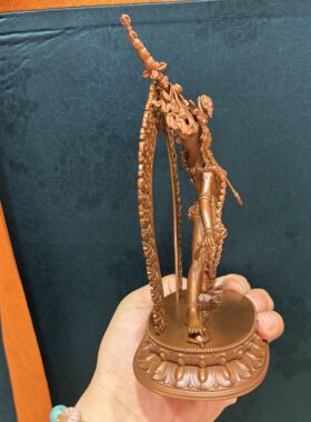 空行母/那洛空行母/卡雀玛/卡雀佛母/15公分红铜佛像佛堂佛堂摆件