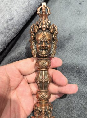 普巴金刚杵/普巴橛/普巴金刚橛/藏传普巴金刚橛/本尊撅/25cm红铜