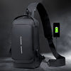Men's chest bag password lock anti-theft riding bag casual outdoor running and travel waist bag one shoulder crossbody sports backpack