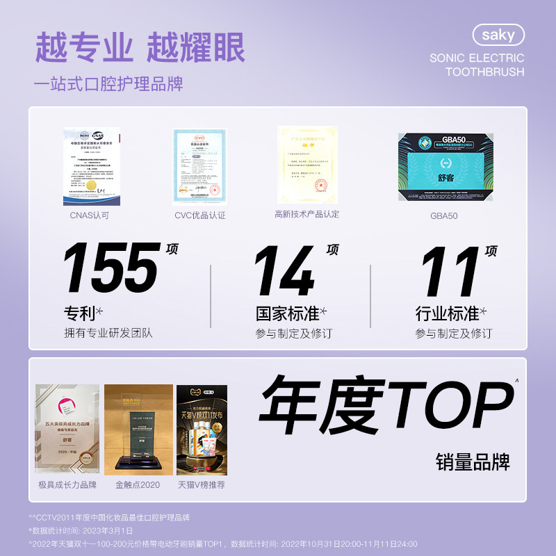舒客声波电动男女软毛成人套装牙刷 舒客电动牙刷
