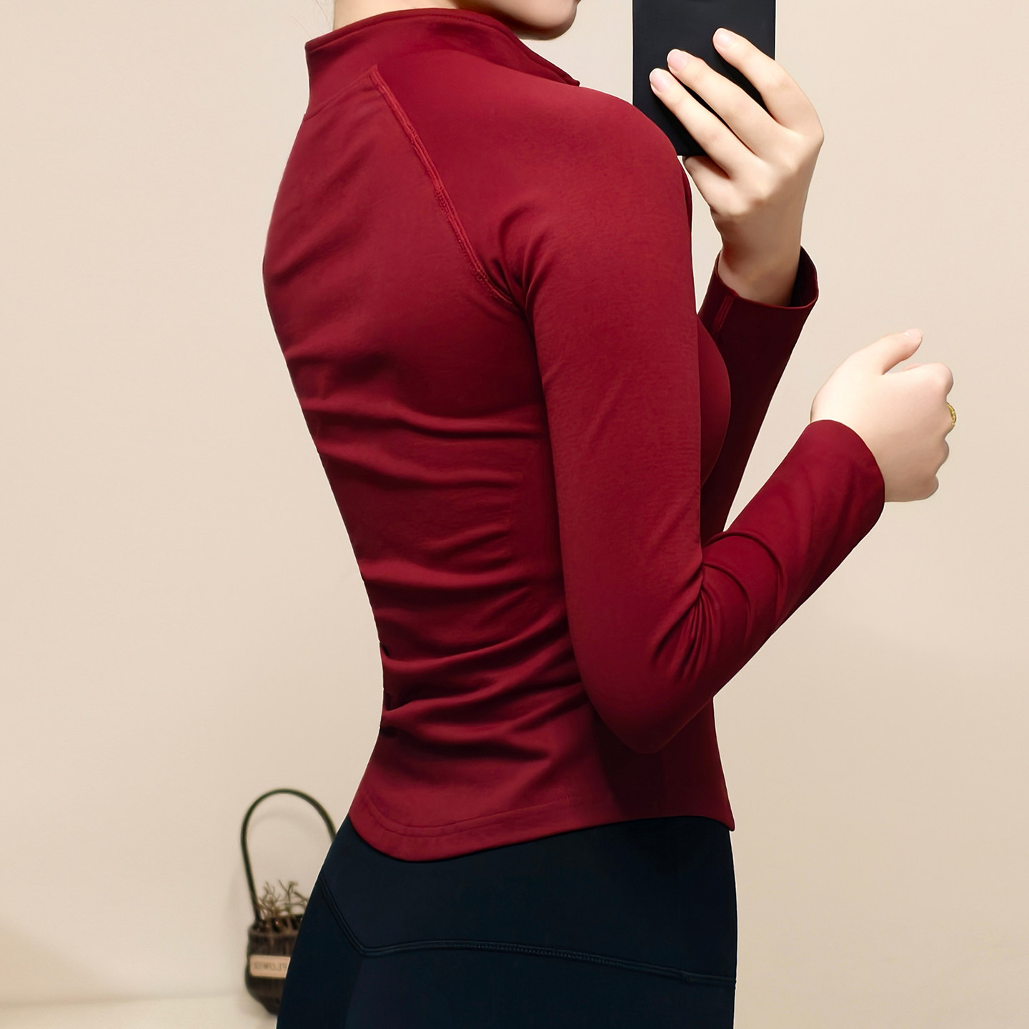 蓝小可Bule速干运动瑜伽外套女立领紧身显瘦透气跑步普拉提健身户,淘宝优惠券,粉丝福利购,淘宝优惠卷