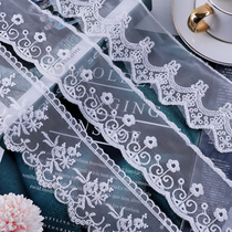 Curtain stand edge Pillow Trim Webbing Webbing embroidered material Loretta neckline splicing water soluble white lace lace M-14