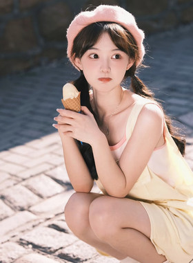 毛尼女生纯色贝雷帽春秋冬