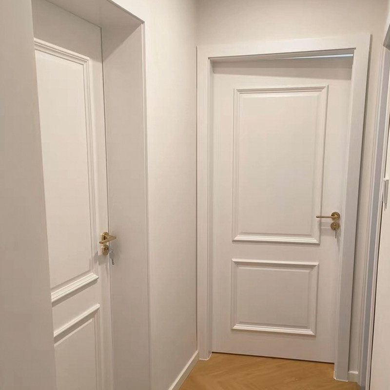 Solid wood composite multi-layer paint door home bedroom door solid wood door interior door Chongqing set concierge door original wood door