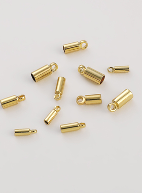 手工diy14K包金砝码连接收尾扣