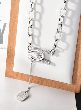 穗爵字母女小香风毛衣链百搭轻奢