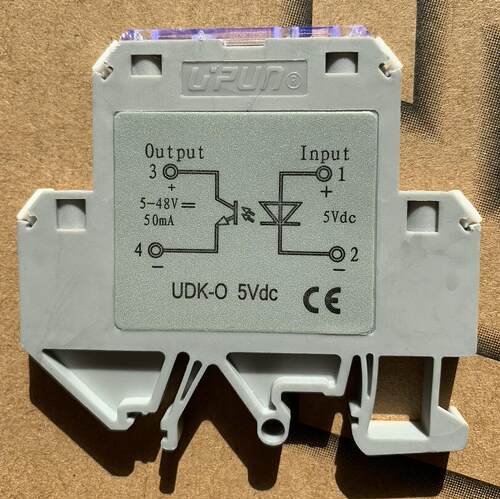 UDK-O 24Vdc UPUN友邦光电耦合隔离模块光耦端子0 5V12V 110V220V - 图1