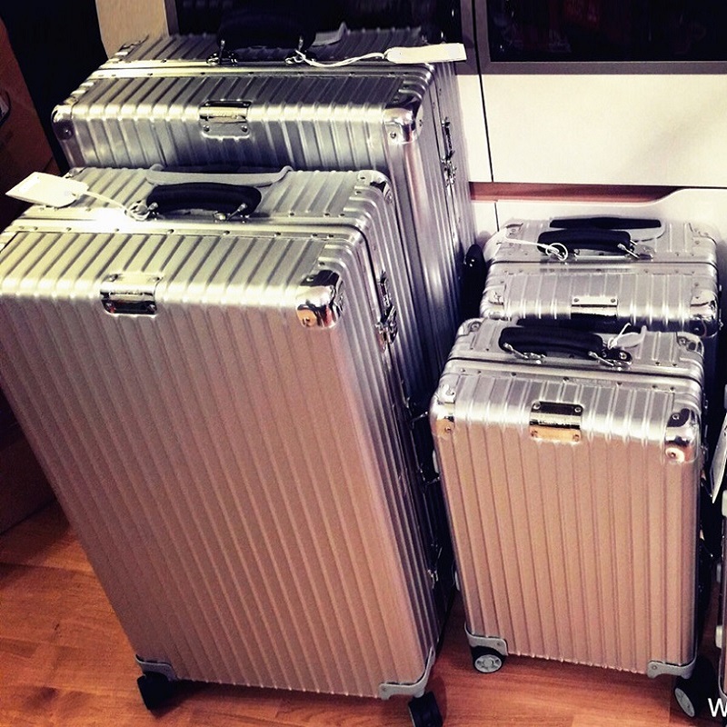 拉桿箱萬向輪鋁框皮箱24外交旅行箱女20登機箱官復古28寸男行李箱