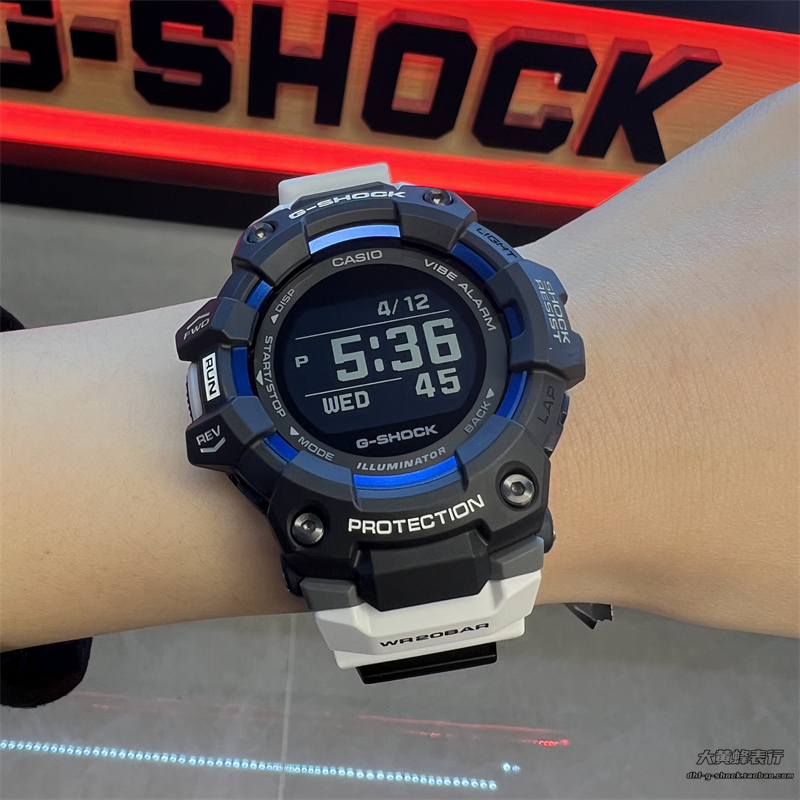 卡西欧G-SHOCK运动计步防水蓝牙男女手表GBD-100-1A/2A GBD-100SM - 图1