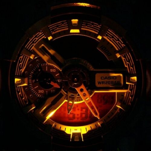 卡西欧G-SHOCK运动手表GA-110黑武士GA-110-1B/GB/RG/GA-100-1A1 - 图3