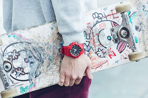 CASIO大盘防水休闲电子手表G-SHOCK GA-700-1A/2A/4A/7A/710GB - 图1