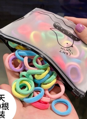 女童彩色不伤发弹力发圈