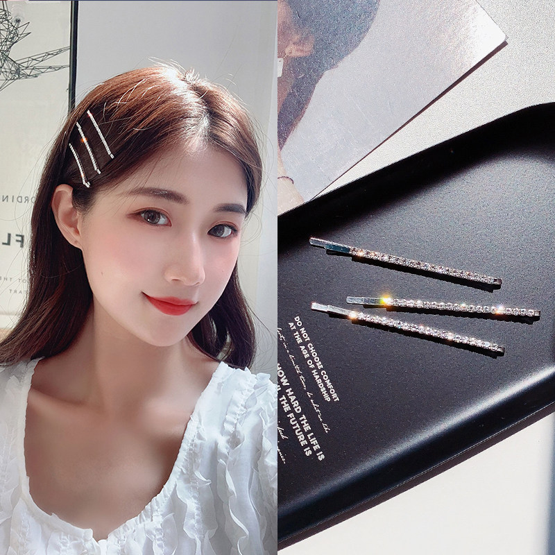 金智妮lisa同款一字夹子少女边夹 觅爱发饰