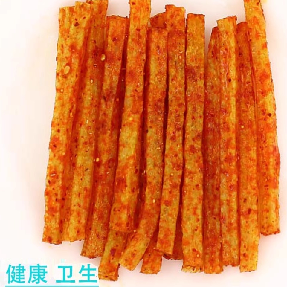 玉峰吱吱香辣条辣皮麻辣片湘式挤压糕点 80后儿时怀旧小零食面筋