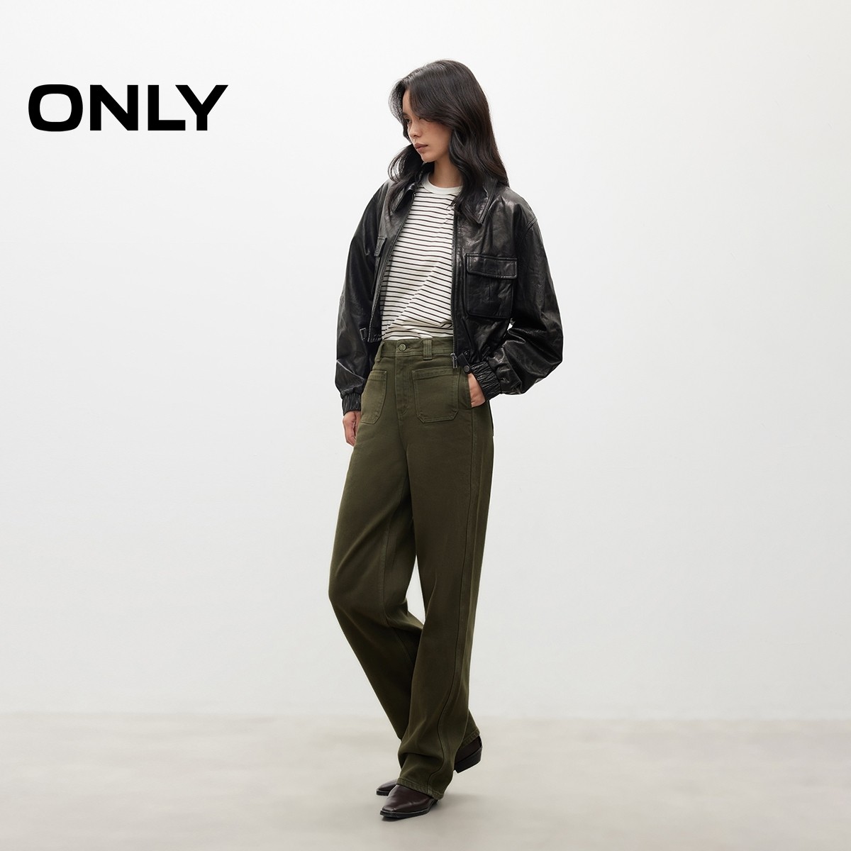 ONLY2025秋季新款水洗复古腰带实用口袋锥形男友裤九分牛仔裤女,淘宝优惠券,粉丝福利购,淘宝优惠卷