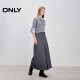 ສີແຂງເທົ່ານັ້ນ A hem suit skirt ຍາວ