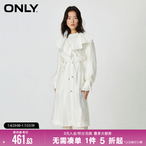 ONLY2023 Winter New Academy Wind Dolls Collar Loose With Long Windcoat Jacket woman) 123336027