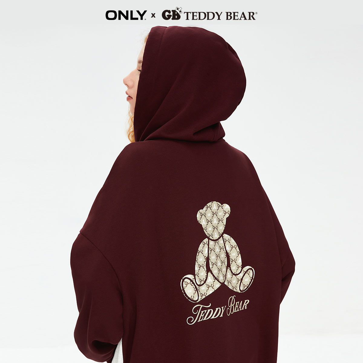 ONLY早春GB TEDDY BEAR联名款OVERSIZE卫衣女|12339R004