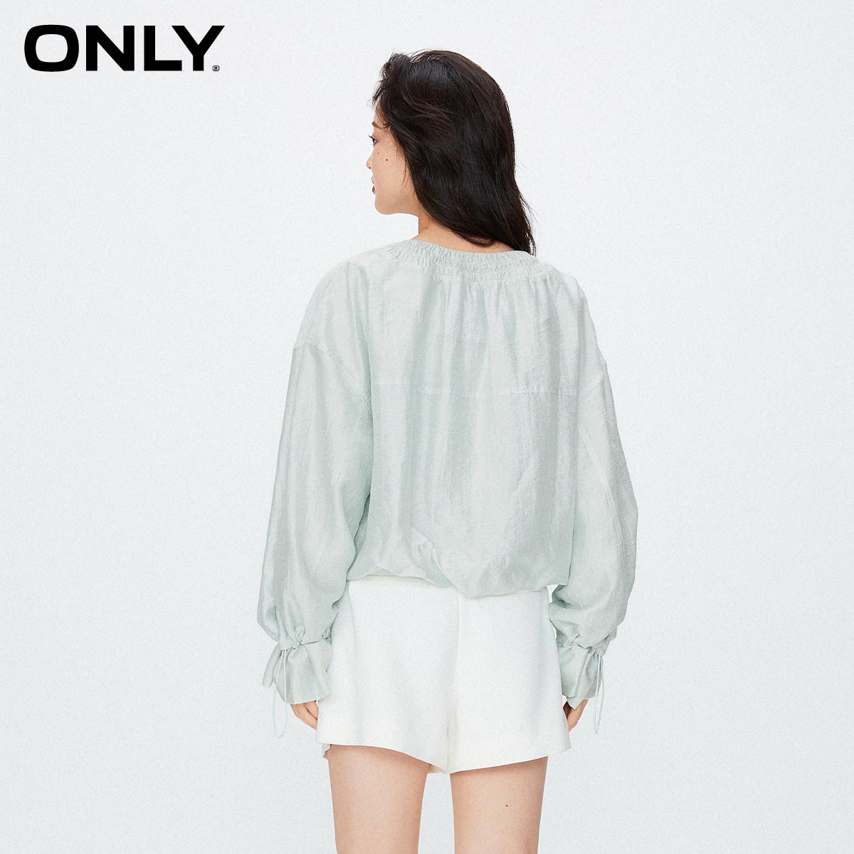 【ONLY】秋季新款圆领蝙蝠袖短款外套