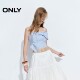 ມີແຕ່ເສື້ອເຊີດແຂນສັ້ນ camisole chiffon striped bow