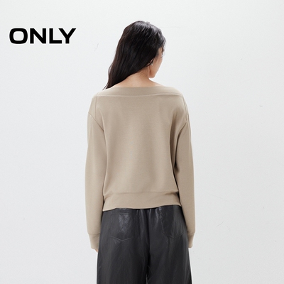 ONLY宽松舒适亲肤纯色卫衣