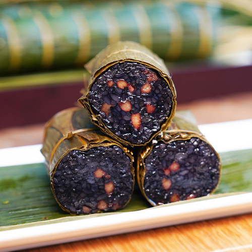 遂昌长粽鲜肉粽子蛋黄肉粽梅干菜鲜肉粽端午节大粽子礼盒早餐速食-图2