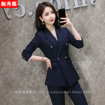 Autumn Winter New Professional Dress Woman Suit Suit Fashion Temperament Big Code Positive Dress Working Suit College Student Interview West Suit