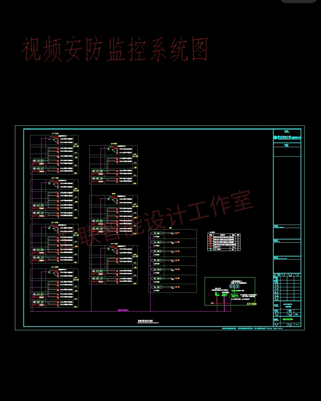 弱电设计CAD图纸深化设计弱电方案设计工程定额造价预算标书代做-图1