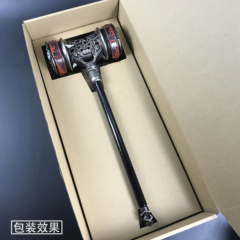 斗罗大陆巨型昊天锤巨大号玩具特大金属实心唐三玩具魂环武器魂骨-图3