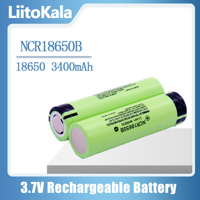 LiitoKala NCR18650B 18650 3400mAh 锂电池 3.7V强光手电电池 - 图0