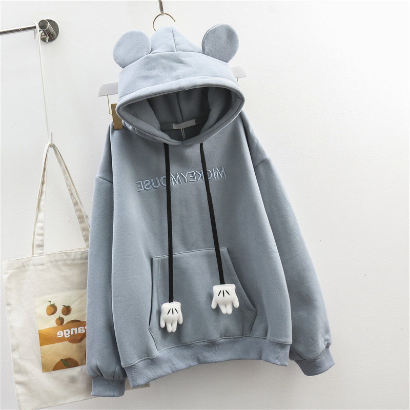 卫衣女春秋薄款2024新款减龄上衣韩版潮学生宽松chic港风外套ins - 图1