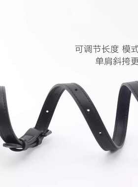 植鞣革lv黑色斜挎可调节适用肩带