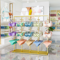 Lingerie Store Shelves Briefs Bra Lifting Adjustment Middle Island Shelf Mall double sided positive hanging male and female shorts Show hanger
