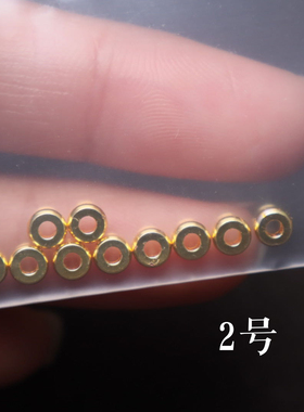 电镀隔珠diy纯铜垫片隔珠
