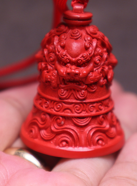 保真朱砂狮咬剑吊坠挂件饰品