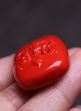 保真朱砂大黑体吊坠挂机吊牌