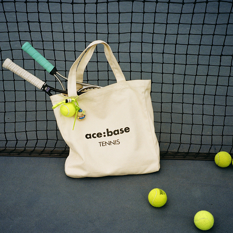ace:base2025新款单肩网球帆布包女款网球拍包帆布袋ins慵懒风,淘宝优惠券,粉丝福利购,淘宝优惠卷